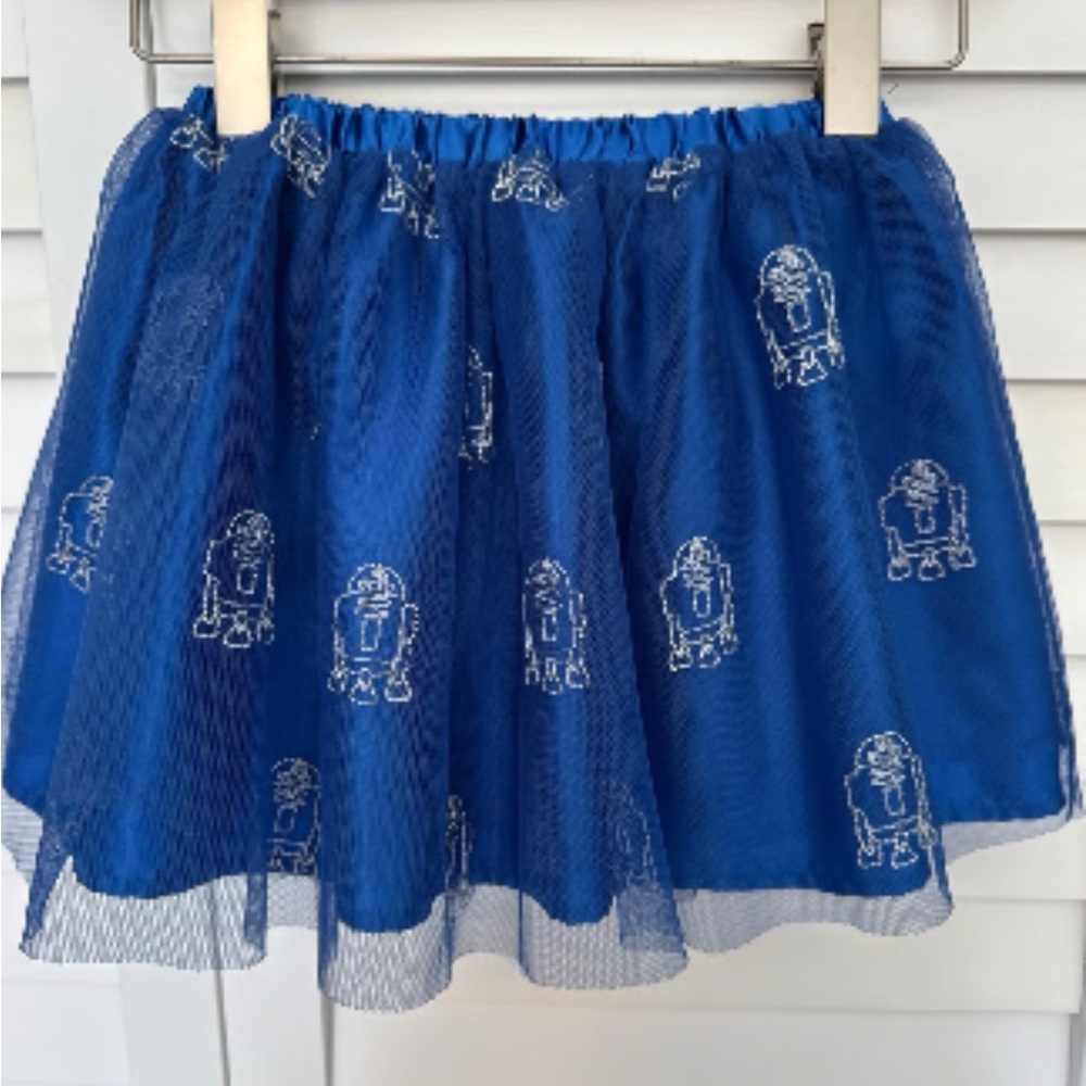 Blue Tulle Hanna Anderson R2D2 skirt